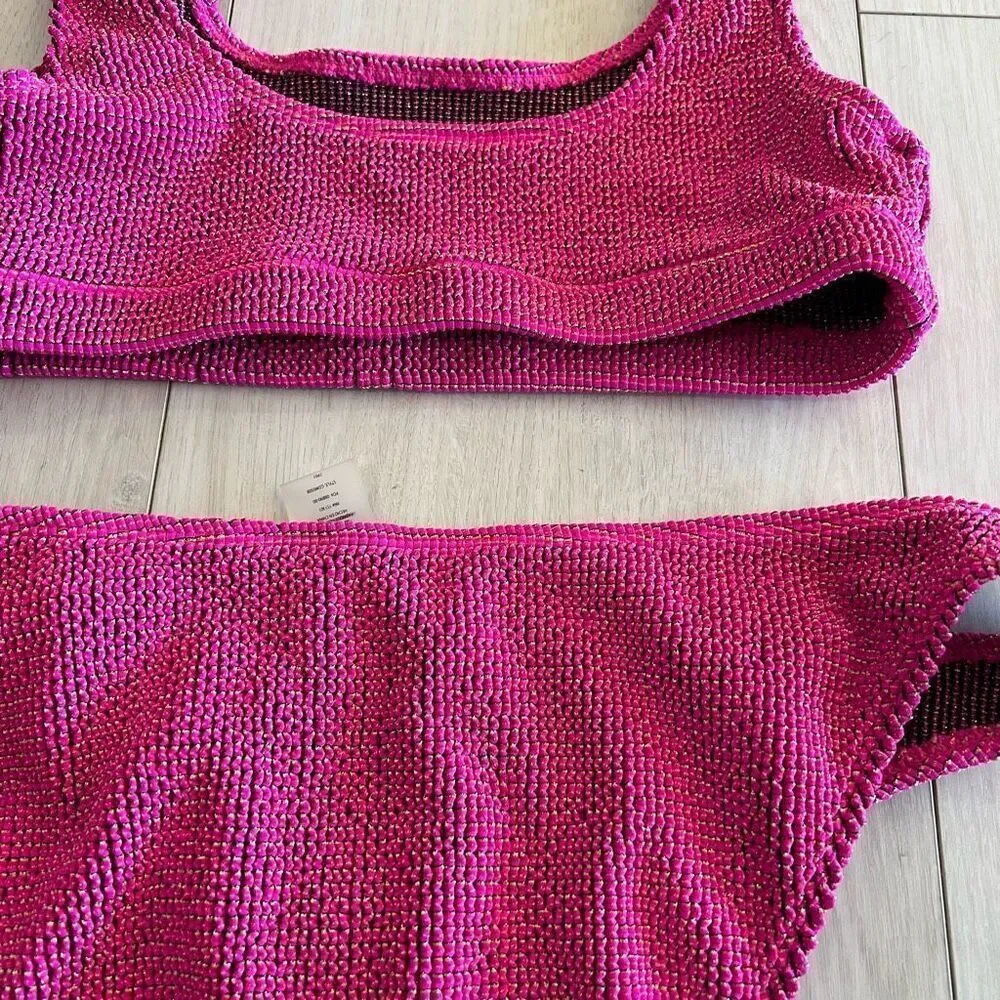 Good American women 2pcs swimsuit top size 1/2 and bottom 3/4